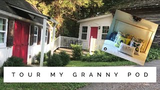 Granny Pods  Downsizing  Tour My Nana Cottage  Tiny Houses [upl. by Enneicul]