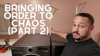 Bringing Order to Chaos Laundry Room Remodel Part 2 [upl. by Honeyman]