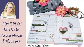 Passion Planner Daily Plan With Me [upl. by Sseb]