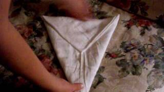 The Kite Fold  Folding Flats  Flat Diapers [upl. by Bazil559]