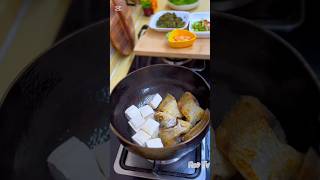 HOW TO STEWED TOFU WITH PERILLA FISH RECIPE shortsvideo cooking food [upl. by Oicnerual]