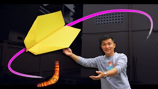 How to make a perfect paper airplane that comes back [upl. by Harimas1]