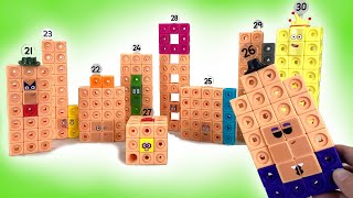 Lets Build Numberblocks Mathlink Cubes 2130 [upl. by Miun731]