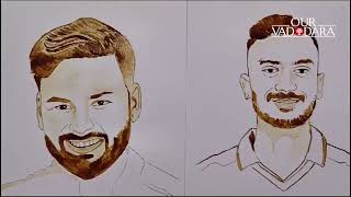 Vadodara Artist Boosts Team Indias Morale Ahead of T20 World Cup SemiFinal [upl. by Schreibman]