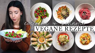 6 easy schnelle amp gesunde VEGANE REZEPTE  Perfekt für jeden Tag [upl. by Ayalat]