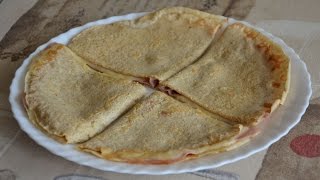 Crepes de avena con jamón y queso [upl. by Wilcox]