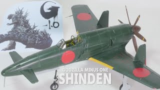 J7W SHINDEN Brush painting  GODZILLA MINUS ONE Movie Version [upl. by Talanta]