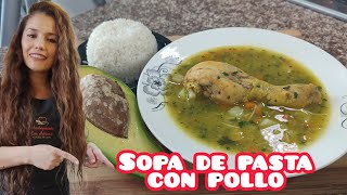 sopa de pasta con pollo [upl. by Lissy]