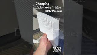 Changing Cabin Air Filter  2017 Nissan Qashqai [upl. by Aseiram]