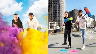 🧹🎨💨 COLOR EXPLOSION WITH ehrenpflaume AND THE BROOM 💨🎨🧹 Photography Tutorial Shorts youneszarou [upl. by Brenn]