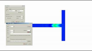 Microfluidics Tjunction CFD [upl. by Waugh]