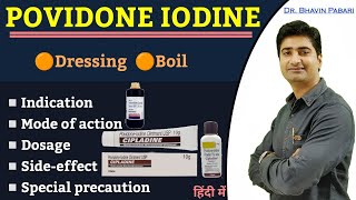 Povidone iodine  Cipladine  Betadine  Indication Dosage Sideeffect Ointment for dressing [upl. by Hnahym422]