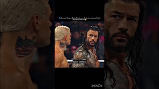 Roman reigns and Cody Rhodes vs solo sikoa and jacob fatu wwe shorts [upl. by Lybis34]