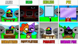 Incredibox OG Sprunki Vs Endless Vs Pvz Vs Poppy Playtime Vs Parasite Vs Remake Vs Remastered [upl. by Erbas]