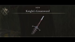 Knights Greatsword  Greatsword Location  Elden Ring [upl. by Particia288]