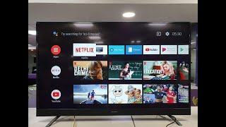 Thomson 55 inch ultra HD 4K smart android TV unboxing and installation wifi connection  Display [upl. by Aduh550]