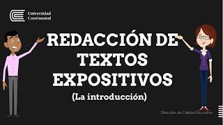 REDACCIÓN DE TEXTOS EXPOSITIVOS La introducción [upl. by Danaher]