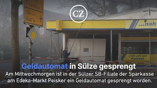 SBFiliale der Sparkasse am Edeka in Sülze gesprengt [upl. by Aleehs]