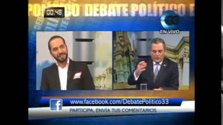 Debate Politico Candidatos a la alcaldía de San Salvador Edwin Zamora Nayib Bukele [upl. by Elwin]