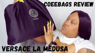 HONEST REVIEW Coeebags Versace 2021 La Medusa Handbag DUPE  Coeebags Review  Bougie On A Budget [upl. by Aschim446]