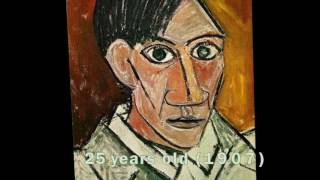 Pablo Picasso’s Self Portrait Evolution From Age 15 To Age 90 [upl. by Barnabas220]