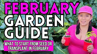 February Garden Guide What To Start From Seed Or Plant NOW garden gardeningtips vegetablegarden [upl. by Melanie]