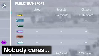 Public Transit has 0 influence on the Simulation in Cities Skylines 2 whatsoever [upl. by Alebasi]