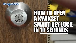 How to Open a Kwikset Smart Key Lock in 10 seconds  Mr Locksmith™ [upl. by Catha]