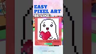 Starving Artist Easy Pixel Art shorts roblox [upl. by Aneles]