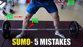 SUMO DEAD LIFTS 5 Stupid Mistakes STOP NOW [upl. by Richarda]