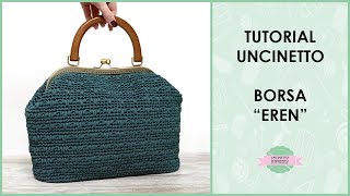 Tutorial borsa clic clac uncinetto quotErenquot  Uncinetto dArgento [upl. by Anavrin]