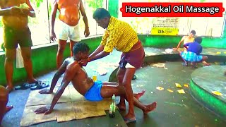 Tourist Hogenakkal Oil Massage ASMR Massage Full body oil Massage Hogenakkal Massage [upl. by Sonnnie481]