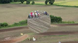 MotoCross 7 Hills Derbyshire 14th July Including Crash [upl. by Knitter656]