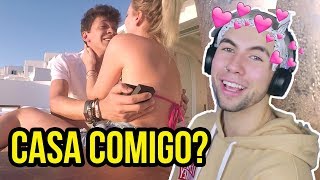 REAGINDO AO PEDIDO DE CASAMENTO JULIO COCIELO E TATA ESTANIECKI [upl. by Burger]