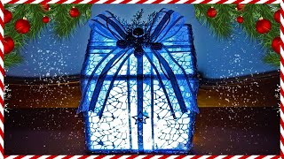 CREATE YOUR LIGHTED CHRISTMAS GIFT BOX DIY [upl. by Danais3]