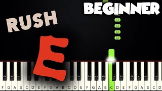 Rush E  SheetMusicBoss  BEGINNER PIANO TUTORIAL  SHEET MUSIC by Betacustic [upl. by Monte]