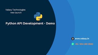 Python API Development Demo [upl. by Ayotac]