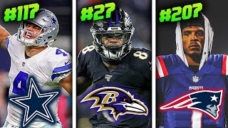 Ranking all 32 NFL Starting Quarterbacks of 2020 from WORST to FIRST [upl. by Naehgem350]