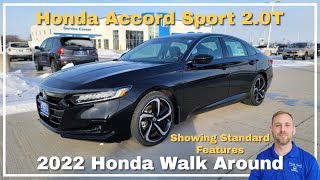 2022 Honda Accord Sport 20T Walk Around Review [upl. by Fitting243]