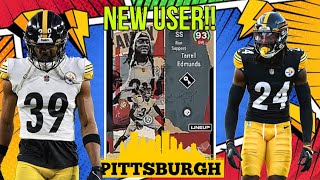 MADDEN 25 STEELERS THEME TEAM  NEW USER IN TOWN [upl. by Ajit]