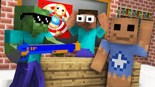 Monster School  KICK THE BUDDY GAME CHALLENGE  Minecraft Animation [upl. by Drahnreb]