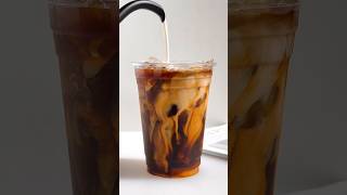 ice latte asmr shorts coffee icecoffee latte [upl. by Ordnas]