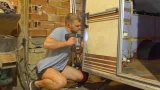 Refitting Outside Trims  My Caravan Rebuild E7 Part 2 [upl. by Efar]