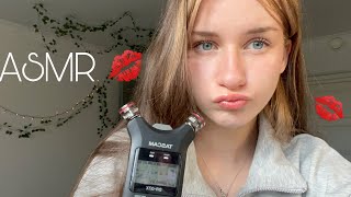 ASMR KISSES 💋💋💗and other sounds ON TASCAM [upl. by Spevek]