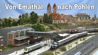 Vorbildliche Modellbahnen Von Emathal nach Pohlen im Maßstab 187 [upl. by Sylas]