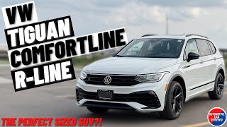 2024 VOLKSWAGEN TIGUAN COMFORTLINE RLINE  Full Walkaround Review  The Perfect Sized SUV [upl. by Freiman]