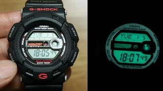 Casio Gshock Gulfman G91001 UNBOXING  LIGHT DEMO [upl. by Katee]