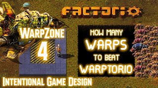 Warpzone 4 Intentional Game Design  How Many WARPS to Beat WARPTORIO [upl. by Namas]