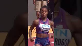 ShaCarri Richardson 200m World Championship 2019  Race Highlights ShaCarriRichardson [upl. by Enirehtak]