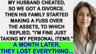 My husband cheated so we got a divorce His family started making a fuss over assets then [upl. by Engle]